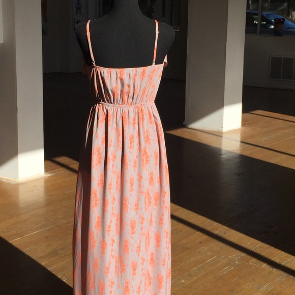 Orange and gray maxi dress - Picture 7 of 9